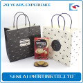 free sample Hot selling good quality small paper shopping bag for food take away